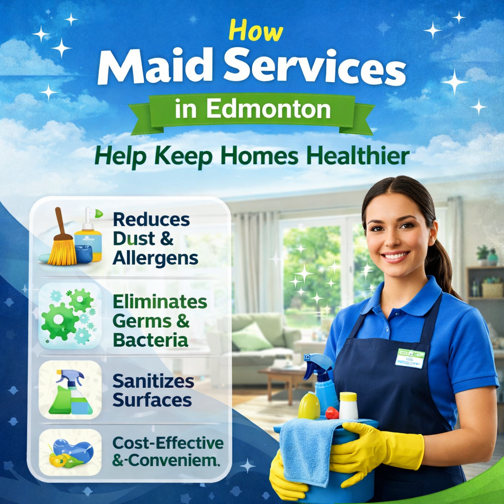 An image for a blog titled How Maid Services in Edmonton Help Keep Homes Healthier