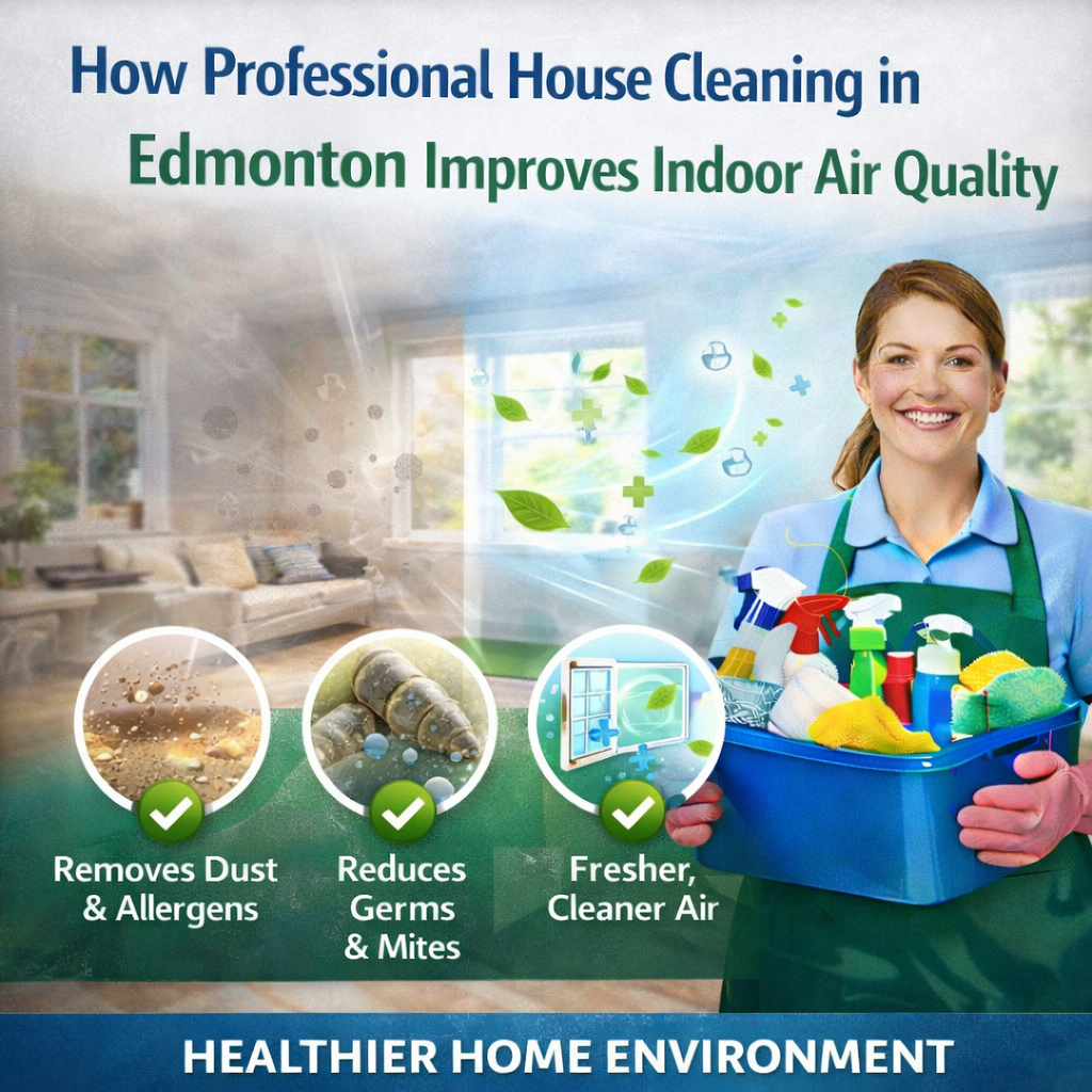 How Professional House Cleaning in Edmonton Improves Indoor Air Quality