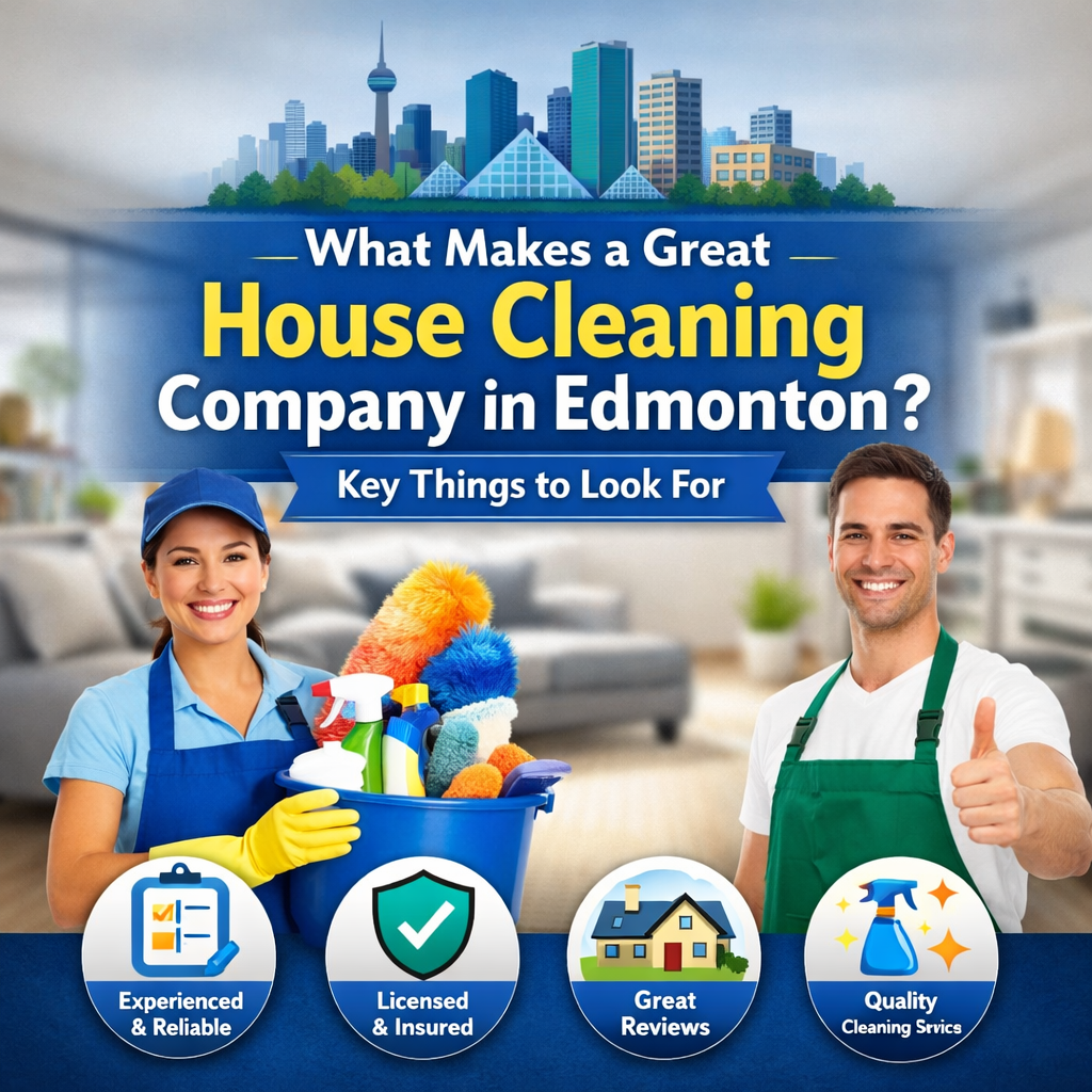 What Makes a Great House Cleaning Company in Edmonton Key Things to Look For