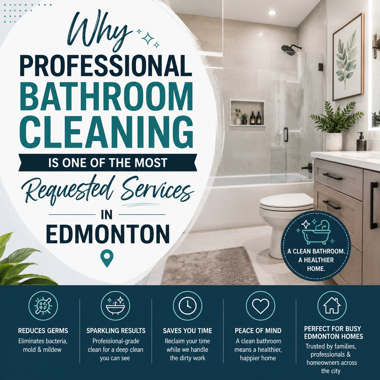 An image for a blog titled Why Professional Bathroom Cleaning Is One of the Most Requested Services in Edmonton