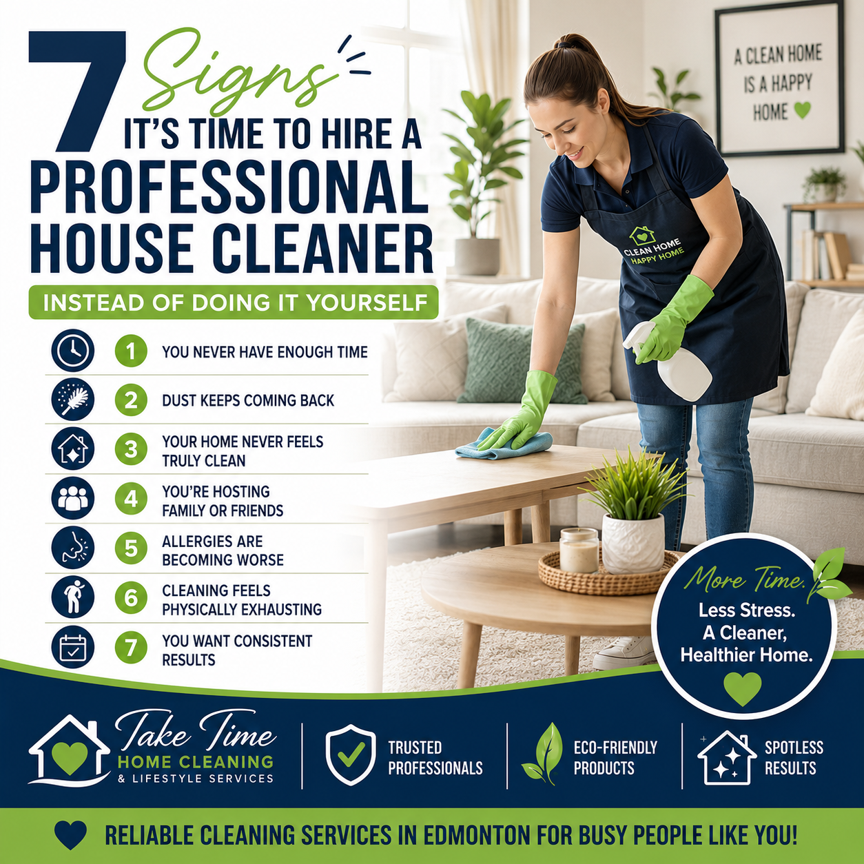 An image for the blog titled 7 Signs It's Time to Hire a Professional House Cleaner Instead of Doing It Yourself
