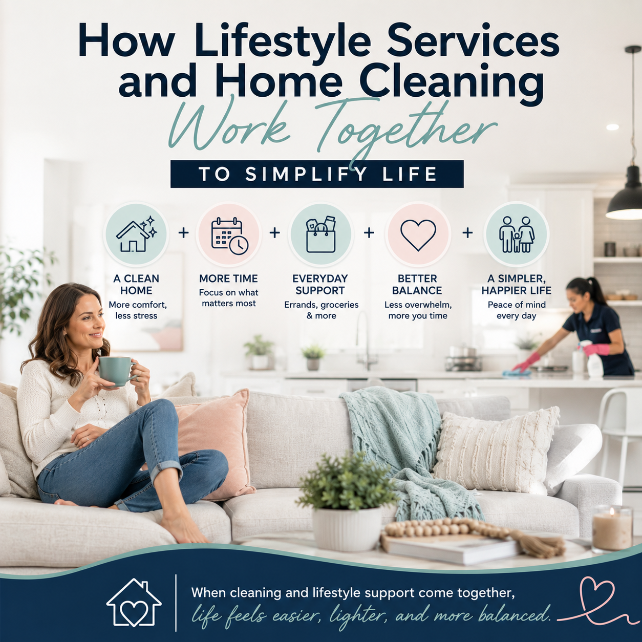 An image for the blog titled How Lifestyle Services and Home Cleaning Work Together to Simplify Life