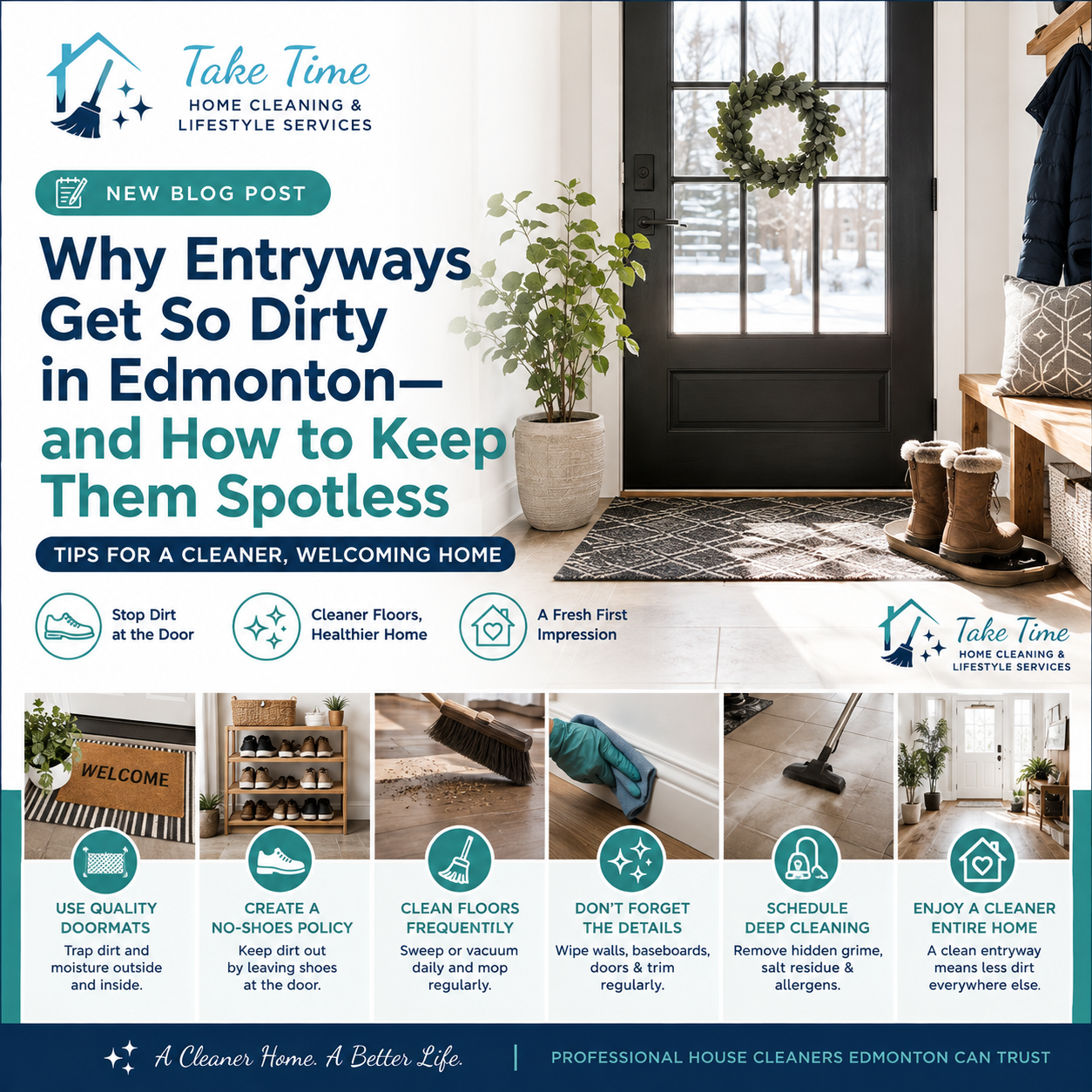 An image for the blog titled Why Entryways Get So Dirty in Edmonton—and How to Keep Them Spotless