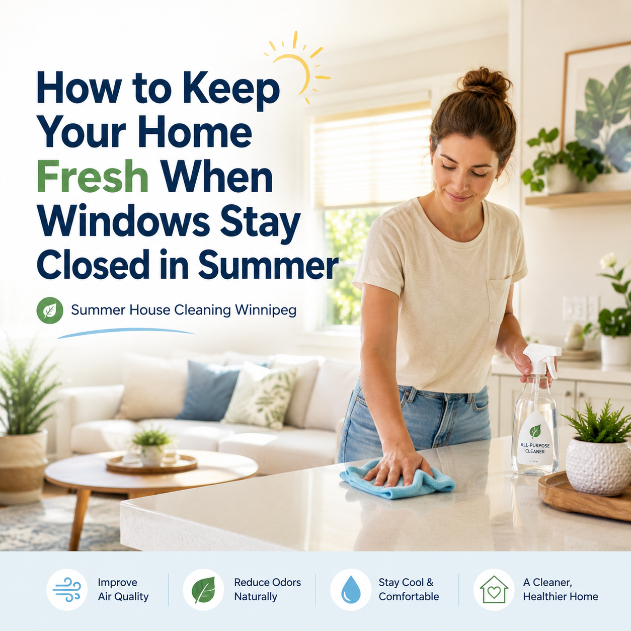 An image for the blog titled Cleaning Tips for Edmonton Homes With Lots of Natural Light