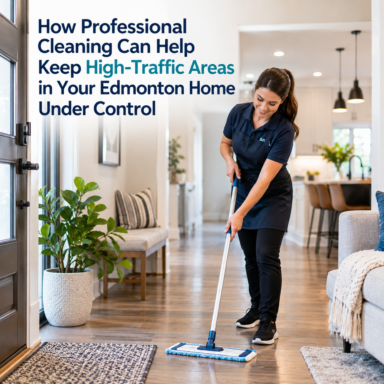 An image for the blog titled How Professional Cleaning Can Help Keep High-Traffic Areas in Your Edmonton Home Under Control